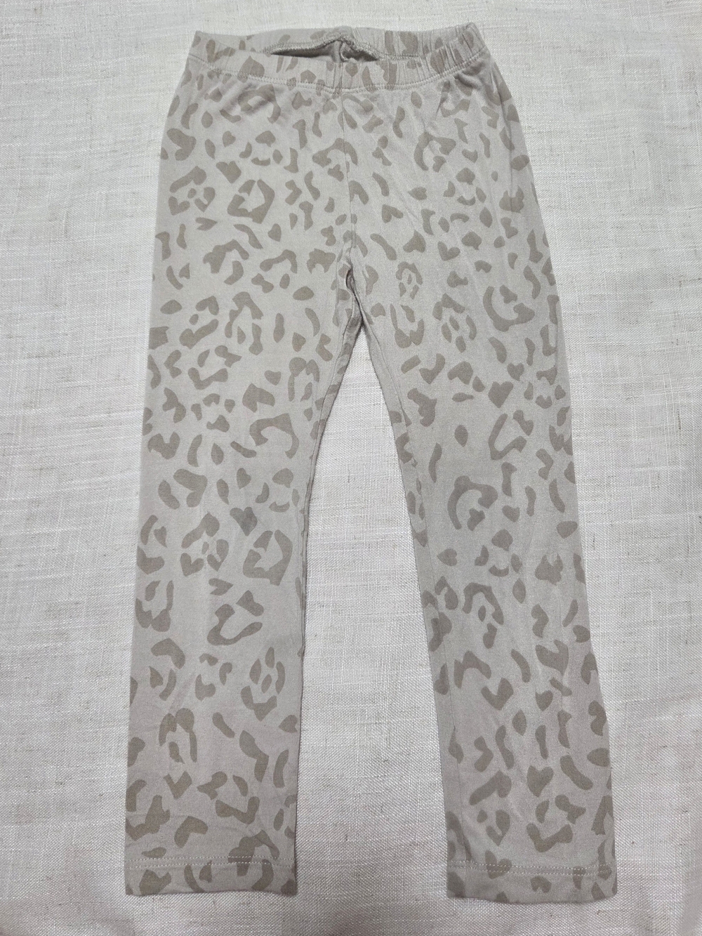 Kyte BABY Girls Beige Leopard Print Leggings